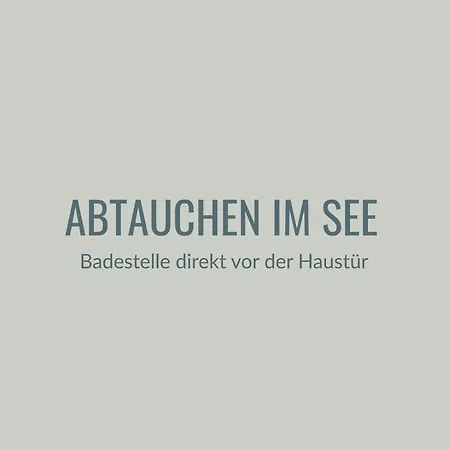 Haus Am Seeufer Mit Badestelle In 200m, Grosse Sonnenterrasse, Umzaeunter Garten, Hunde Willkommen Appartement
